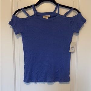 Tucker + Tate Blue Fitted Cut Out Tee